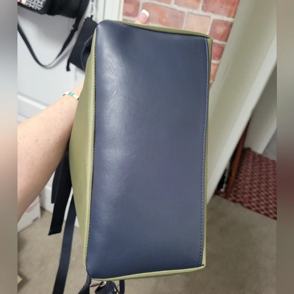 Tommy Hilfiger navy blue & olive green nwt backpack.